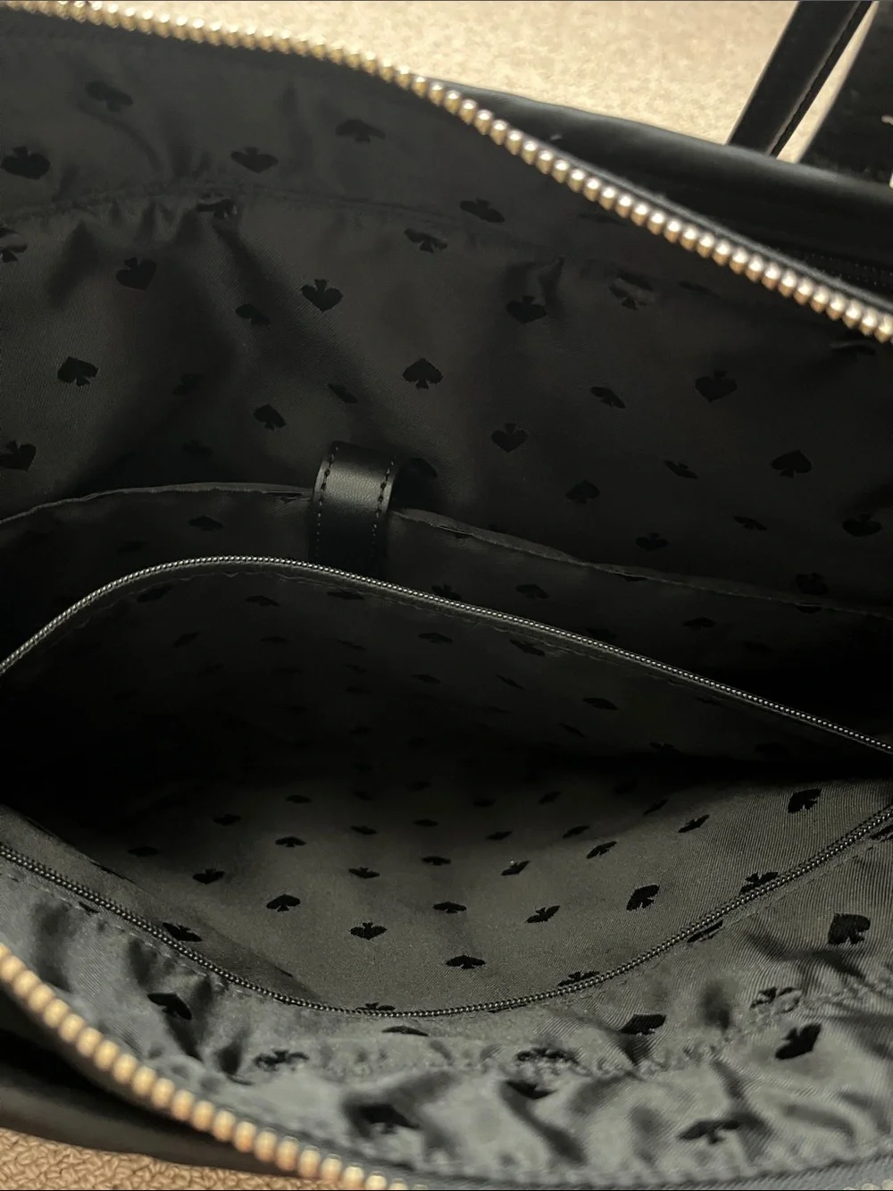 Kate Spade ♠️ The Little Better Black Chelsea Large Tote with Front Zip Pocket